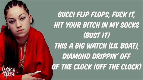 bhad bhabie gucci flip flops|gucci flip flops bhad bhabie lyrics.